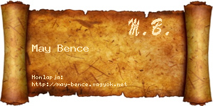 May Bence névjegykártya